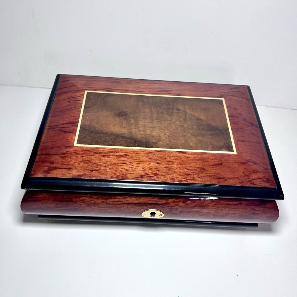 Constantine Inlaid Wood Jewelry Box Music Box "My Heart Will Go On"